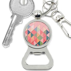 Background Geometric Triangle Bottle Opener Key Chain by uniart180623