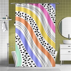 Background Abstract Wallpaper Shower Curtain 48  X 72  (small)  by uniart180623