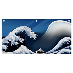 The Great Wave Off Kanagawa Banner And Sign 4  X 2  by Grandong