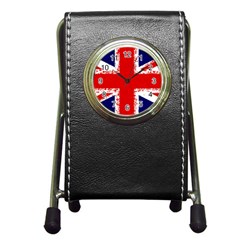 Union Jack London Flag Uk Pen Holder Desk Clock by Celenk