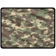 Camouflage Design Two Sides Fleece Blanket (large) by Excel