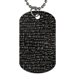 Math-equations-formulas-pattern Dog Tag (one Side)