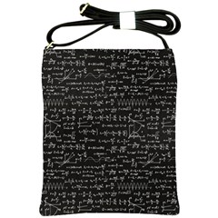 Math-equations-formulas-pattern Shoulder Sling Bag by Simbadda