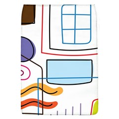 Sketch Line Art Doodles Design Removable Flap Cover (l) by Grandong