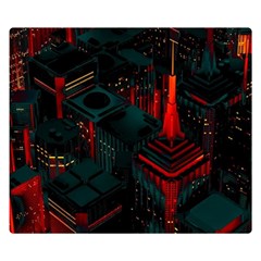 A Dark City Vector Premium Plush Fleece Blanket (small) by Proyonanggan