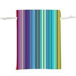 Color Stripes Lightweight Drawstring Pouch (XL) Front