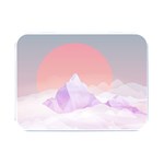 Mountain Sunset above Clouds Flip Top Metal Box (Silver)   Front