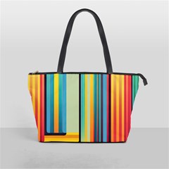 Colorful Rainbow Striped Pattern Stripes Background Classic Shoulder Handbag by Bangk1t