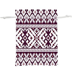 Illustration Ukrainian Folk Seamless Pattern Ornament Lightweight Drawstring Pouch (xl) by pakminggu