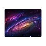 Universe Space Star Rainbow Premium Plush Fleece Blanket (Mini) 35 x27  Blanket Front