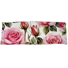 Flower Rose Pink Body Pillow Case (dakimakura) by Ravend