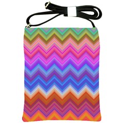 Pattern Chevron Zigzag Background Shoulder Sling Bag by Grandong