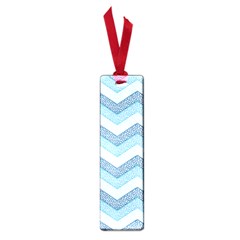 Seamless Pattern Of Cute Summer Blue Line Zigzag Small Book Marks