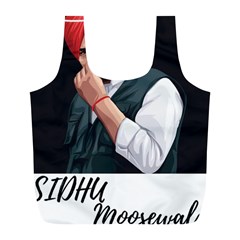 Moosewala Full Print Recycle Bag (l) by Mayank