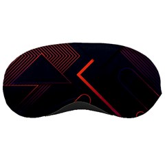 Gradient-geometric-shapes-dark-background-design Sleep Mask