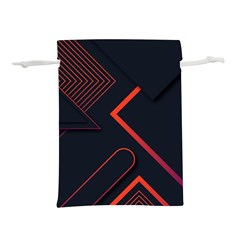 Gradient-geometric-shapes-dark-background-design Lightweight Drawstring Pouch (m) by pakminggu