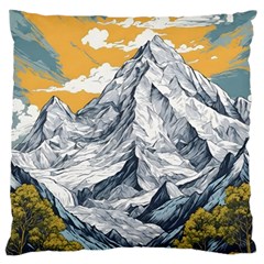 Nature Mountains Landscape Forest Large Cushion Case (two Sides) by Ravend