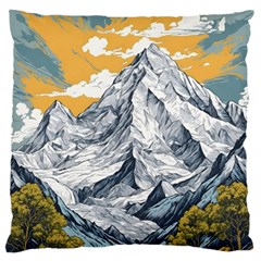 Nature Mountains Landscape Forest Standard Premium Plush Fleece Cushion Case (one Side) by Ravend