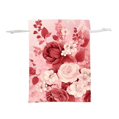 Red Pink Flower Petal Leaves Lightweight Drawstring Pouch (s) by pakminggu