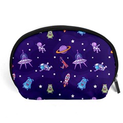 Space Seamless Pattern Accessory Pouch (large) by pakminggu