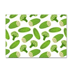 Vegetable Pattern With Composition Broccoli Sticker A4 (100 Pack) by pakminggu