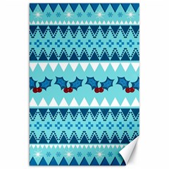 Blue Christmas Vintage Ethnic Seamless Pattern Canvas 20  X 30  by Bedest