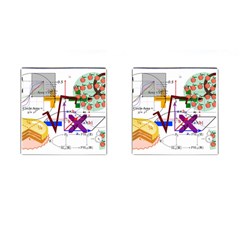 Mathematics Formula Physics School Cufflinks (square) by Bedest