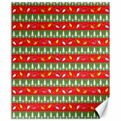 Christmas-papers-red-and-green Canvas 8  X 10  by Bedest