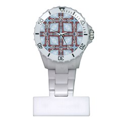 Pattern-cross-geometric-shape Plastic Nurses Watch by Bedest