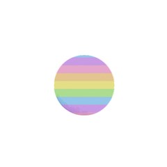 Cute Pastel Rainbow Striped Pattern 1  Mini Magnets by pakminggu