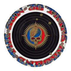 The Grateful Dead Round Glass Fridge Magnet (4 Pack) by Cowasu