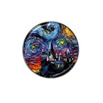 Castle Starry Night Print Van Gogh Parody Hat Clip Ball Marker (10 pack) Front