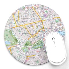 London City Map Round Mousepad by Bedest