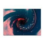 Fluid Swirl Spiral Twist Liquid Abstract Pattern Sticker A4 (10 pack) Front