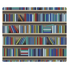 Bookshelf Premium Plush Fleece Blanket (small) by Ravend