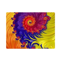 Fractal Spiral Bright Colors Premium Plush Fleece Blanket (mini) by Proyonanggan