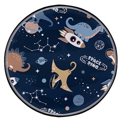 Space Theme Art Pattern Design Wallpaper Wireless Fast Charger(black)