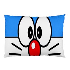 Doraemon Face, Anime, Blue, Cute, Japan Pillow Case (two Sides)