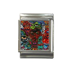 Somewhere Near Oblivion Nightmares Acid Colors Psychedelic Italian Charm (13mm) by Sarkoni