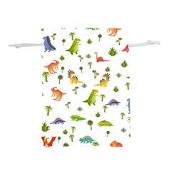 Baby Dino Seamless Pattern Lightweight Drawstring Pouch (s) by Sarkoni