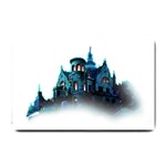 Blue Castle Halloween Horror Haunted House Small Doormat 24 x16  Door Mat