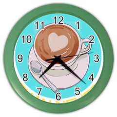 Better Late Than Never T- Shirt Better Latte Than Never   Latte Pun T- Shirt Yoga Reflexion Pose T- Shirtyoga Reflexion Pose T- Shirt Color Wall Clock by hizuto