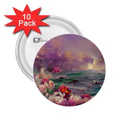 Abstract Flowers  2 25  Buttons (10 Pack)  by Internationalstore