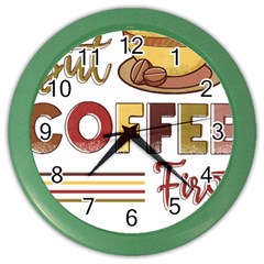 But Coffee First T- Shirt But Coffee  First T- Shirt Yoga Reflexion Pose T- Shirtyoga Reflexion Pose T- Shirt Color Wall Clock by hizuto