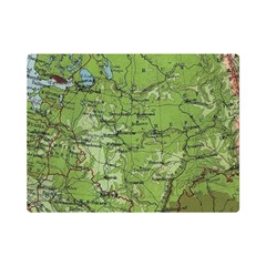 Map Earth World Russia Europe Premium Plush Fleece Blanket (mini) by Bangk1t