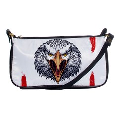 Usa Soccer T- Shirt U S A Patriotic American Flag Soccer Ball Football T- Shirt (1) Shoulder Clutch Bag by ZUXUMI