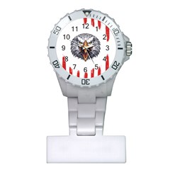 Usa Soccer T- Shirt U S A Patriotic American Flag Soccer Ball Football T- Shirt (1) Plastic Nurses Watch by ZUXUMI