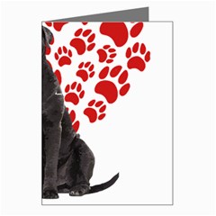 Cane Corso Gifts T- Shirt Cool Cane Corso Valentine Heart Paw Cane Corso Dog Lover Valentine Costume Yoga Reflexion Pose T- Shirtyoga Reflexion Pose T- Shirt Greeting Card