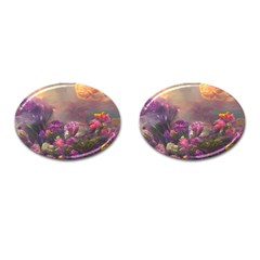 Floral Blossoms  Cufflinks (oval) by Internationalstore