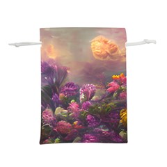 Floral Blossoms  Lightweight Drawstring Pouch (l) by Internationalstore